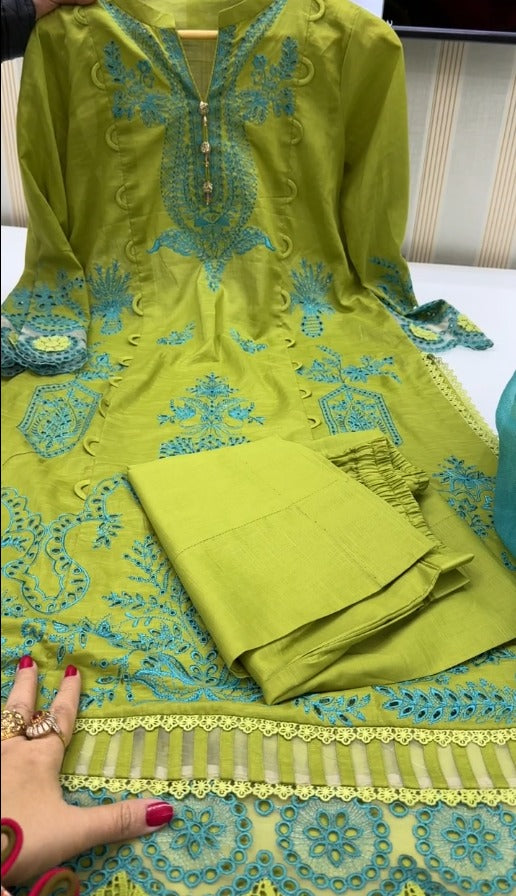 Women's 2pc Stitched UnStitched Lawn Stylish Dress