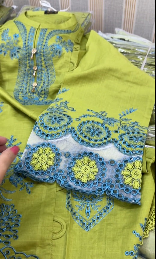 Women's 2pc Stitched UnStitched Lawn Stylish Dress